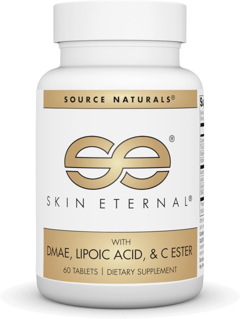 Source Naturals Δέρμα Αιώνιο δισκίο με DMAE, LIPOIC Acid, & C Ester - 60 δισκία