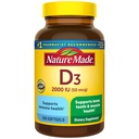 Nature Made Vitamin D3 2000 IU (50 mcg), Vitamin D συμπλήρωμα για τα οστά, δόντια, μυών και ανοσοποιητική υποστήριξη υγείας, 250 Softgels, 250 Ημέρα προσφοράς