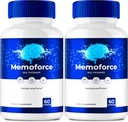 Memoforce Brain, Memoforce Pills, Memoforce Reviews, Memoforce Supplement, Memoforce Capsules Advanced Formula for Memory & Focus - Maximum Strengt - Brain Health Support (2 Pack)