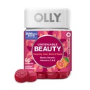 OLLY Undesiable Gummy ομορφιάς, για τα μαλλιά, δέρμα, νύχια, βιοτίνη, βιταμίνη C, κερατίνη, Chewable συμπλήρωμα, Grapefruit, 30 ημέρα προσφοράς - 60 Count
