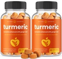 Turmeric Gummies for Adults & Kids with Ginger & Black Pepper Extract 