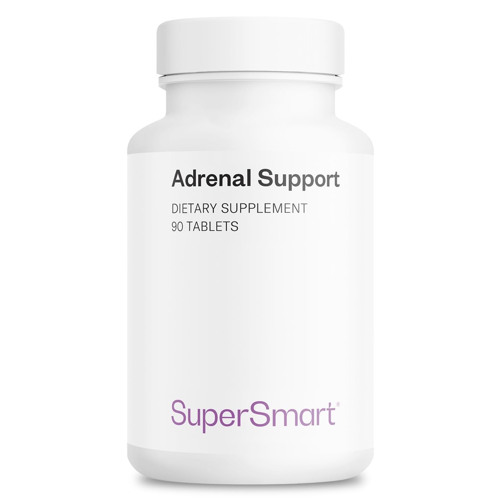 Supersmart - Adrenal Support (Advanced Formula) - με Rhodiola Rosea, Holy Basil Tulsi, Magnesium - Adaptogenic Herbs Supplement 