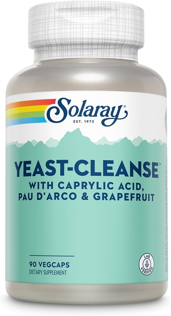 SOLARAY Yeast-Cleanse - 90 κάψουλες χορτοφάγων