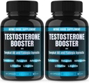 Dr. Emy's (2 Pack Testosterone Booster-Tongkat Ali Fadogia Agrestis Nitric Oxide Ashwagandha συμπλήρωμα για τους άνδρες με L Arginine Citrulline Fenugreek - Turkesterone Προ προπόνηση αντλία (120 κάψουλες)