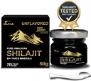 Αυθεντικό Shilajit Καθαρό Ιμαλαΐων Βιολογικό Shilajit Resin συμπλήρωμα - Gold+ Βαθμός με 85+ Trace Minerals με 75% Fulvic Acid, συνολική ενέργεια & ανοσοποιητική υποστήριξη, Pure Shilajit για άνδρες & γυναίκες, 50g