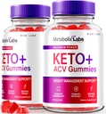 rize labs - - Metabolix Labs Keto Plus ACV Gummies - Υποστήριξη διαχείρισης βάρους Apple Cider Vinegar συμπλήρωμα (120 Gummies)