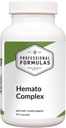 Professional Formulas Hemato Complex – Πλήρης υποστήριξη του αίματος με συκώτι & σπλήνα Glandulars, σίδηρος, Β Βιταμίνες, Folate & Astragalus – Προωθεί τον σχηματισμό και την ενέργεια ερυθρών κυττάρων αίματος – 60 κάψουλες