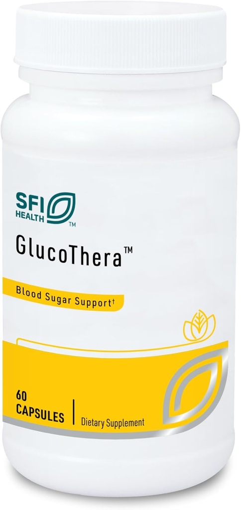 Klaire Labs SFI Health GlucoThera - Hypoallergenic Chromium Complex με Α-Λιποϊκό οξύ, εκχύλισμα Banaba & Βανάδιο (60 κάψουλες)