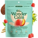 Plant People WonderCalm Mushroom Gummies - Φυσικό συμπλήρωμα Ashwagandha για να διευκολύνει το στρες & να ενισχύσει τη διάθεση για ενήλικες χωρίς ζάχαρη, γλουτένη ή τεχνητά χρώματα, Vegan-Friendly, Ροδάκινο Γεύση, 60 κόμης