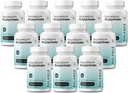 Magnesium Bisglycinate 200mg - High Absorption Chelated Magnesium Supplement - Gentle on Stomach, Gluten-Free, Supports Sleep, Muscle Cramps & Positive Mood - 120 Capsules (Pack of 12)