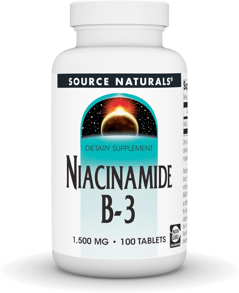 Πηγή Φυσικό Νιακιναμίδιο B-3-1500 mg, 100 δισκία