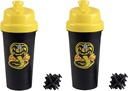 Καράτε Kid Cobra Kai 25oz μπουκάλια αναδευτήρα πρωτεΐνης για μίξερ σκόνης - Συσκευασία των 2 - Leakproof Βίδα Lid σε Lids - Εργάζεται για smoothies, Ενεργειακά ποτά, Αναμείξεις προπόνησης, Shakes - Επίσημη άδεια