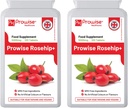 Rosehip Health+ (πακέτο των 2) 5000mg 120 δισκία - UK Κατασκευασμένο GMP Εγγυημένη Ποιότητα - Κατάλληλο για χορτοφάγους & Vegans από Prowise Healthcare