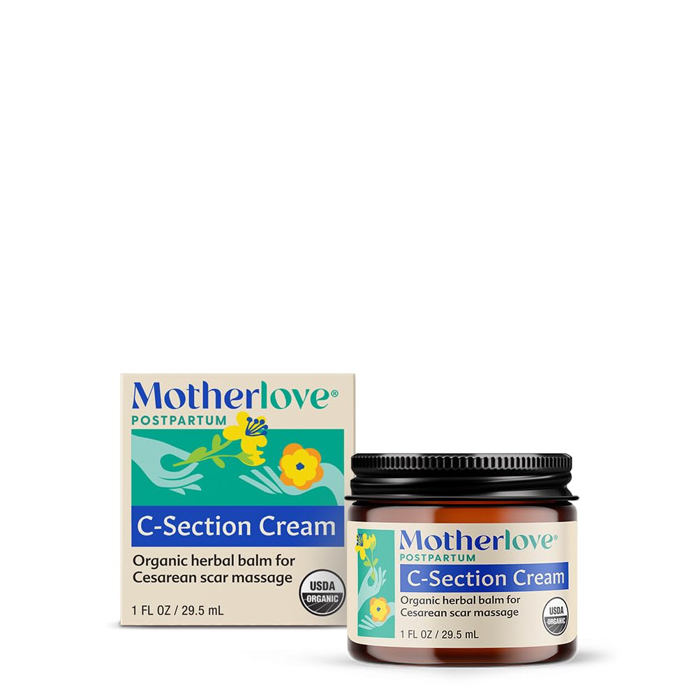 Motherlove C-Tegment Cream (1oz) Οργανική κρέμα ουλών βοτάνων—Soothes Discomfort Ενώ ελαχιστοποιεί την εμφάνιση & τη μείωση Scar Tissue Build-up—Non-GMO, Σκληρό-Free