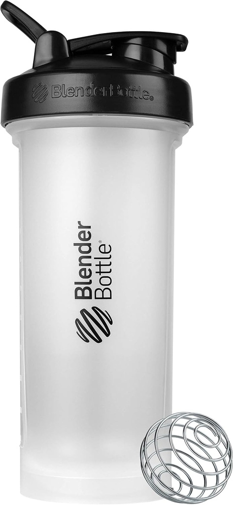 BlenderBottle Classic V2 Shaker μπουκάλι Ιδανικό για πρωτεϊνικές ανακινήσεις και προ προπόνηση, 45-Ounce, σαφές / μαύρο