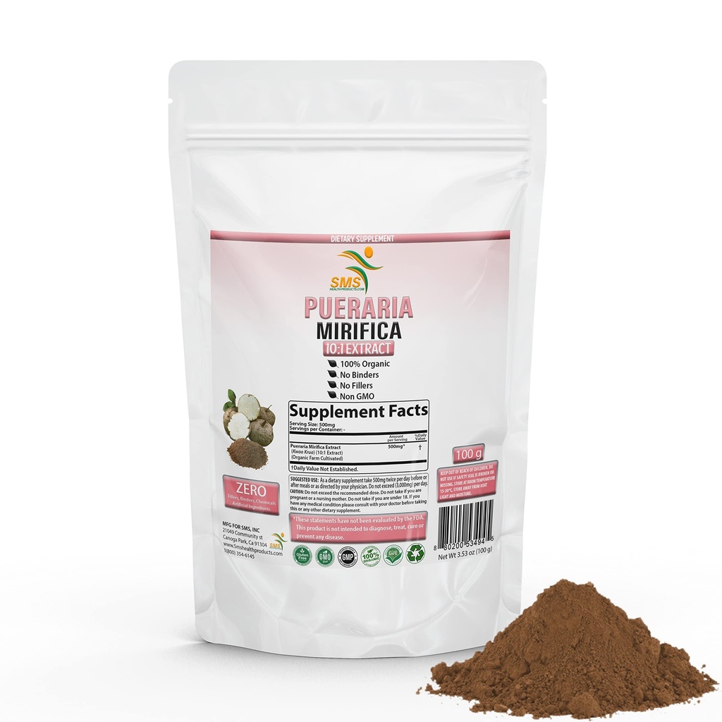 Pueraria Mirifica Natural Organic Herbal Kwao Krua Kao 10:1 Extract 100g σκόνη, προωθεί τη διατροφή των γυναικών συμπλήρωμα 