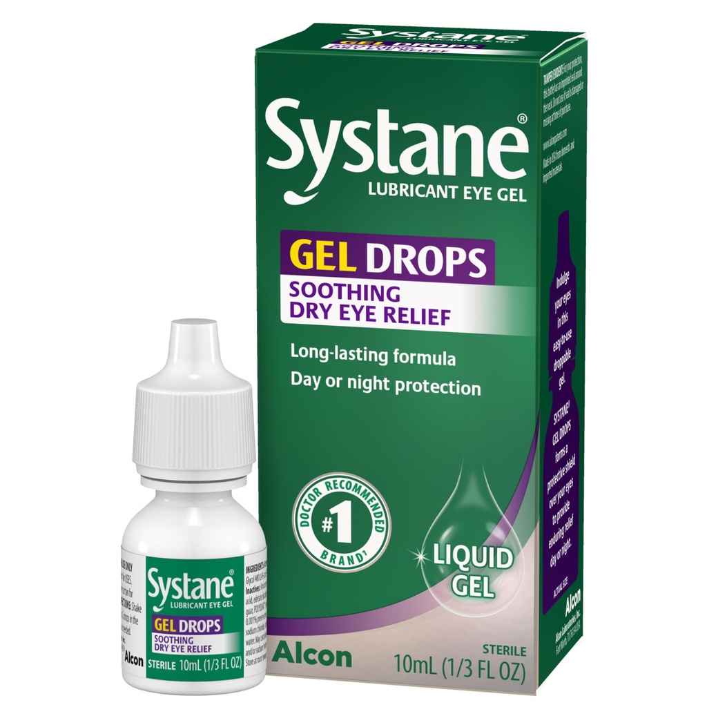 Σταγόνες λιπαντικού Systane Eye Gel, 10 mL (Συσκευασία Μαΐου Vary)