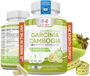 100% Pure Garcinia Cambogia Extract με 95% HCA - Διαχείριση Καβουριών Τροφίμων - Best Carb Blocker για γυναίκες & άνδρες - Max Strength Garcinia Cambogia Ακατέργαστα χάπια διατροφής Made in USA - 60 κάψουλες λαχανικών