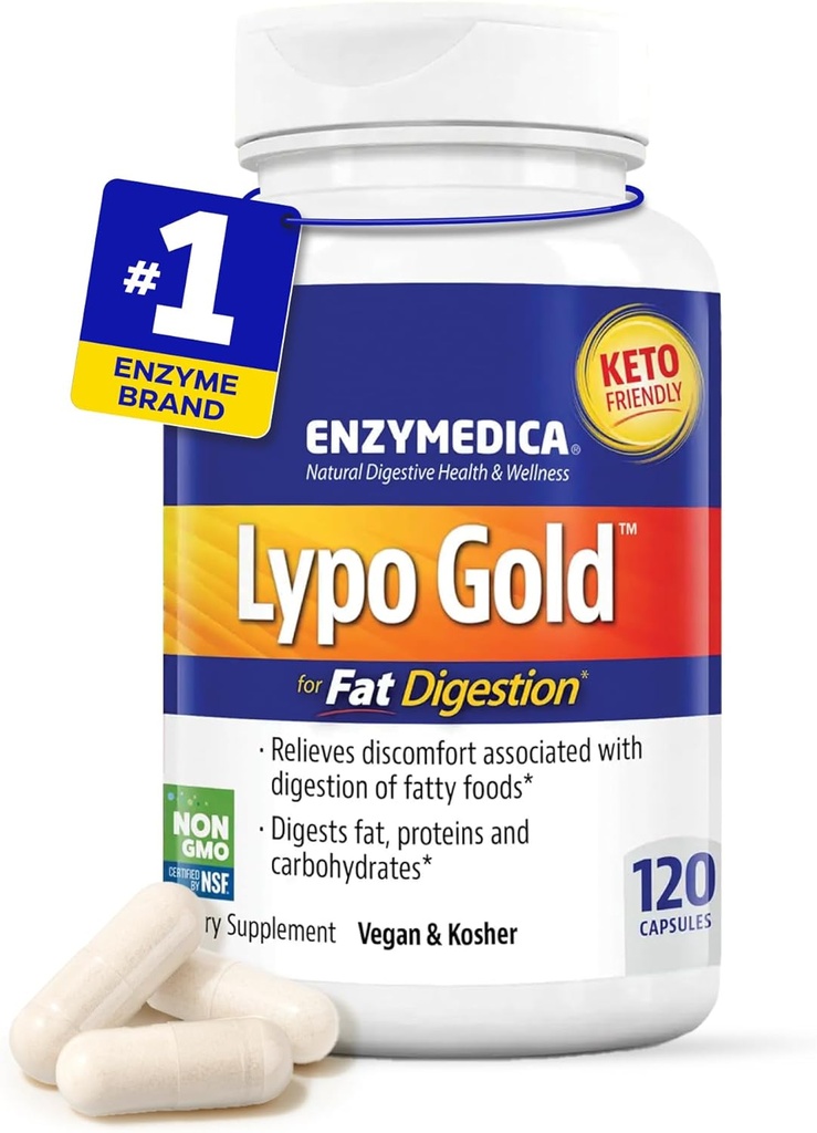ENZYMEDICA Lypo Gold, 120 Count