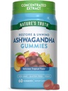 Nature's Truth Ashwagandha Gummies | 60 Count | Tropical Flavor | Vegan, Non-GMO, & Gluten Free Supplement