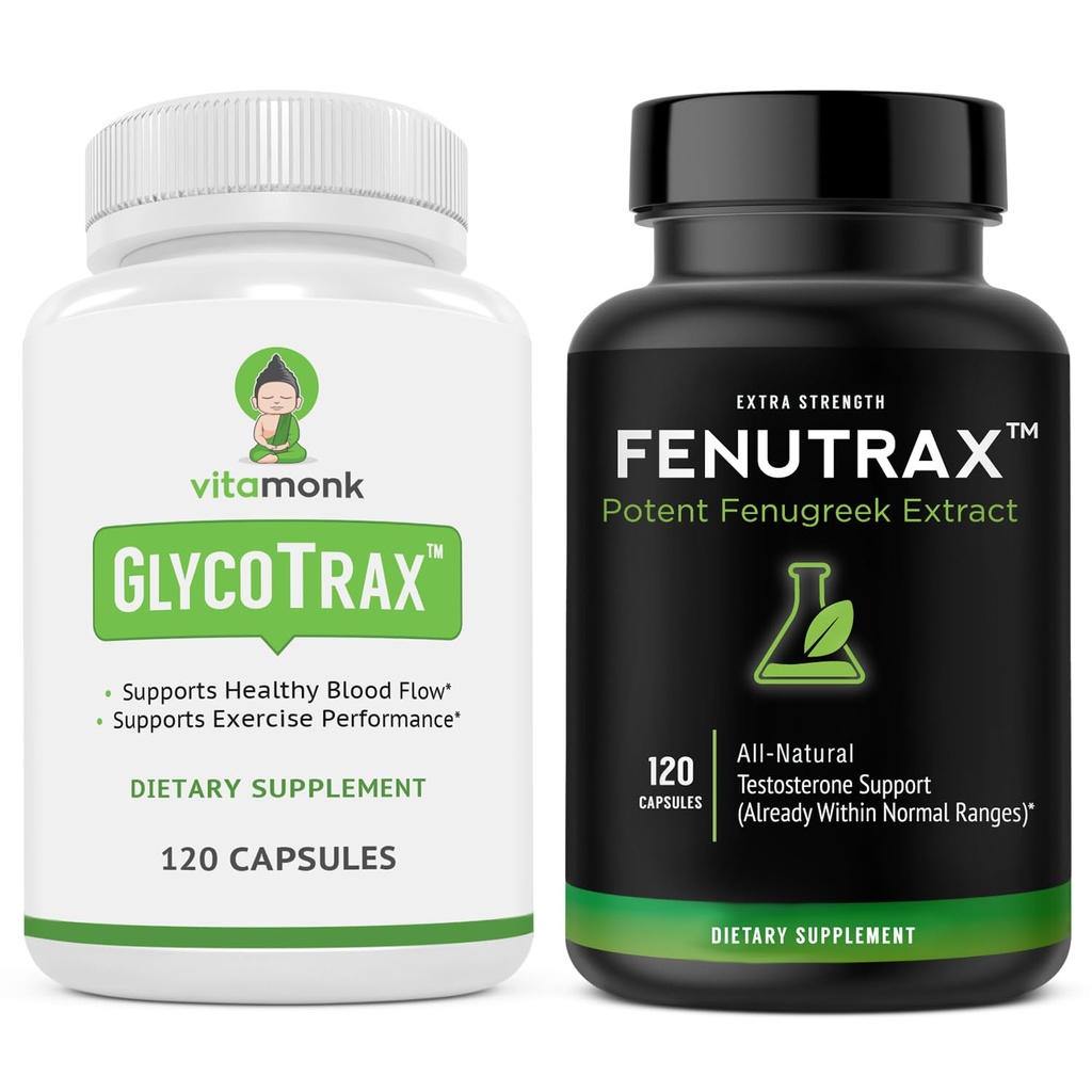 VitaMonk Fenugreek Seed Extract & GPLC - Υποστηρίζει την κυκλοφορία και υγιή επίπεδα τεστοστερόνης