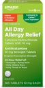 Βασική Φροντίδα All Day Αλλεργία, Cetirizine Hydrochloride Tablets, Αντιισταμινικό, 10 mg, 365 Count (Η συσκευασία μπορεί να διαφέρει)