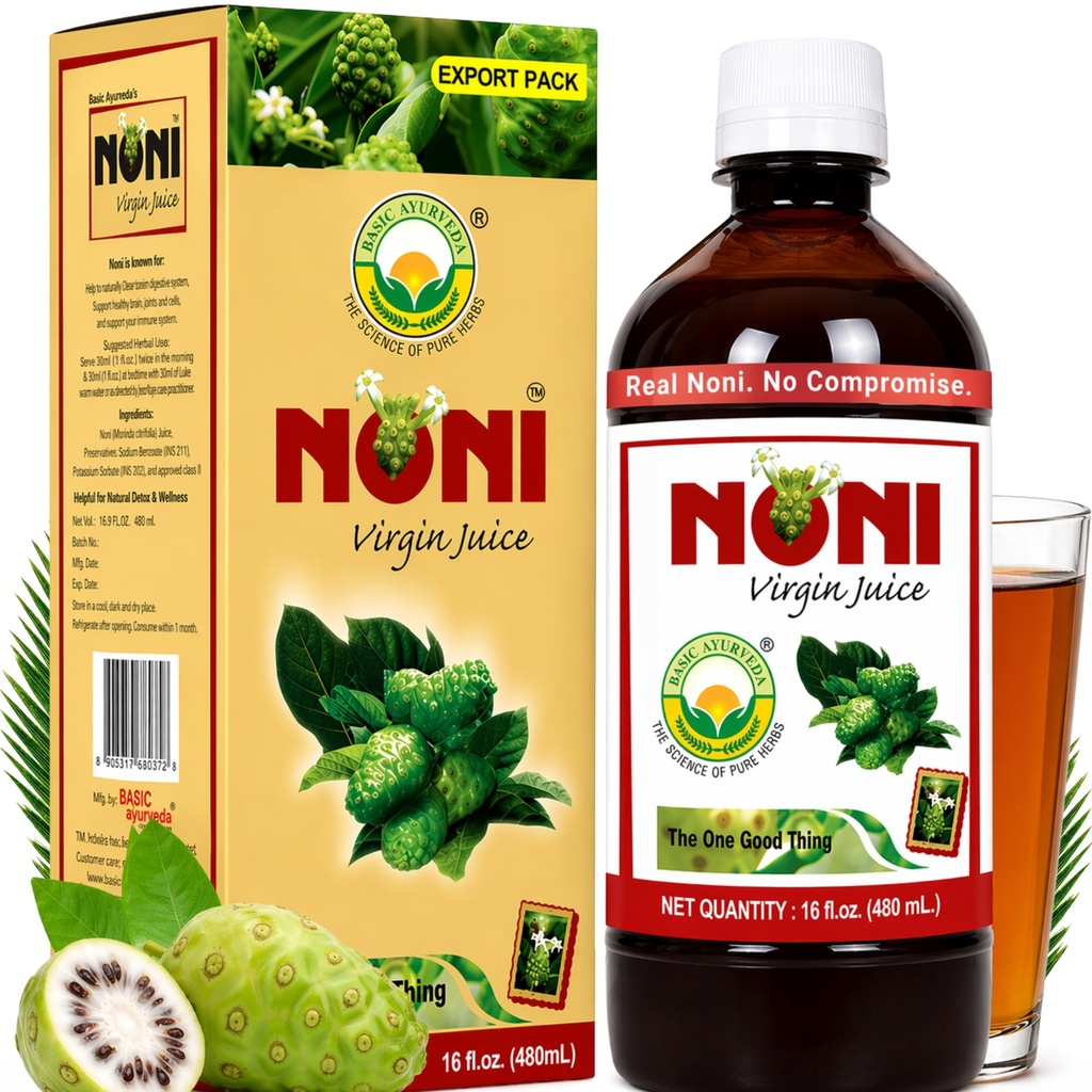 BASIC AYURVEDA Noni Virgin Fruit Juice 