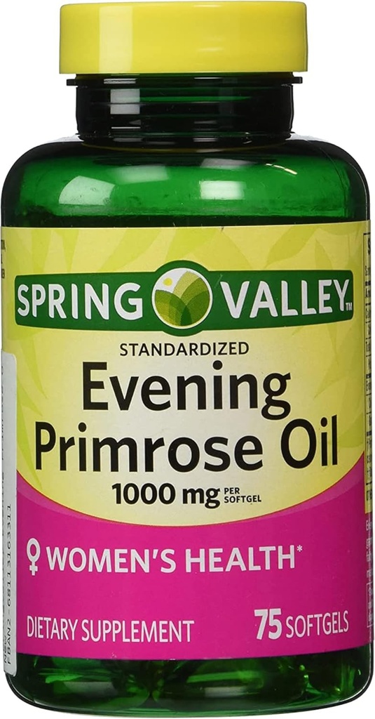 Evening Primrose Oil Γυναικείο συμπλήρωμα διατροφής Softgels, 1000 mg, 75 Count