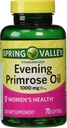 Evening Primrose Oil Γυναικείο συμπλήρωμα διατροφής Softgels, 1000 mg, 75 Count