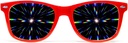 GloFX Ultimate Difrassation Glasses - Κόκκινο - 3D Prism Rainbow Effect - Μεγάλη Edm, Φεστιβάλ, Συναυλία, Πυροτεχνήματα, Χριστουγεννιάτικα Φώτα, και Rave Accessory - Κόκκινο Πλαίσιο