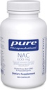 Pure Encapsulations NAC 600 mg - N- Acetyl Cysteine NAC Supplement for Lung Health & Immune Support, Liver Support & Antioxidants* - with Freeform N- Acetyl- L- Cysteine - 180 Capsles