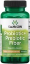 Swanson Prebiotic + Probiotic Fiber - Φυσικό συμπλήρωμα για την προώθηση Digestive System & Immune Health Support - Aids Regularity & GI Tract Health - (60 κάψουλες, 500 εκατομμύρια CFU έκαστος)