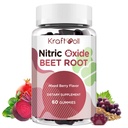 Τσίχλες ρίζας τεύτλων 6000mg – Nitric Oxide Booster with Grape Seed, Ρόδι, Βιταμίνες C & B12 – Nitric Oxide Supplements for Men – Mixed Berry Flavor – 60 Gummies
