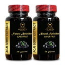 Εκχύλισμα ACAI Berry - Acai Berry συμπλήρωμα γονιμότητας, Açai Berry (Euterpe oleracea) Χάπια, Antioxidant-Rich οργανικά, χάπια ινών - 2 μπουκάλια 120 κάψουλες