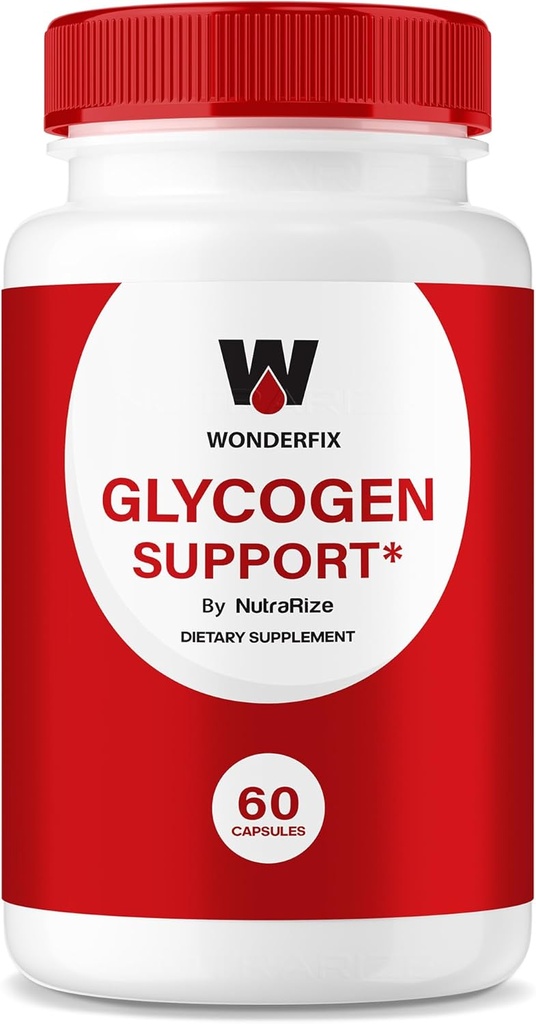 Wonderfix Glycogen Support Capsules - Official Wonderfix Glycogen to Maintain Stable Healthy Levels, Glycogen Support Advanced Blood Dietary Supplement, Wonder Fix Formula Reviews (60 Capsules)