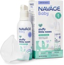 Navage Baby Micro-Mist Saline Inhaler - ορός Nasal Spray για την ανακούφιση της συμφόρησης - Παιδιατρικός Speed Baby Nasal Spray w/Mask & Quiet, Continuous Mist (2.8 oz)