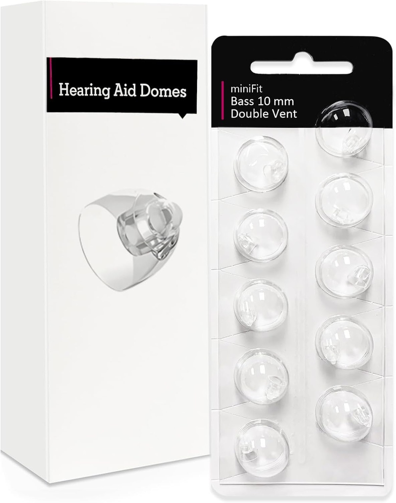 Διπλό εξαερισμού 10mm-Hearing Domes βοήθεια για Oticon Minifit, Oticon προμήθειες ακουστικών βοηθημάτων, ανταλλακτικά εξαρτήματα μερών Universal Oticon Domes για ακουστικά βοηθήματα καθαρισμού σετ (10 τεμάχια)