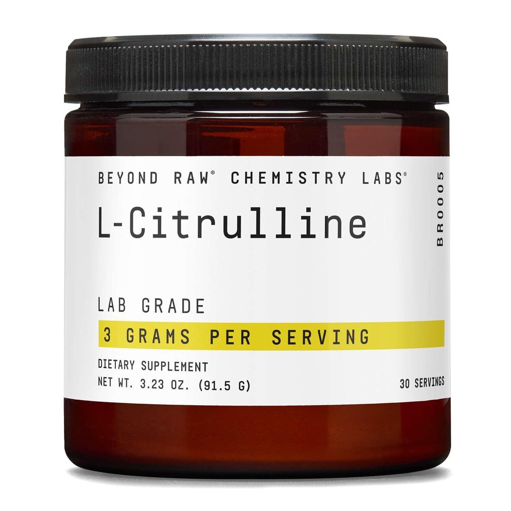 BEYOND RAW Chemistry Labs L-Citrulline Powder, Supports Peak Performance, 30 Servings