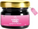 Nature's Vibe Pure Shilajit for Women - Ενέργεια, δύναμη, ορμονική ισορροπία για γυναίκες, χρυσός βαθμός Α Shilajit Resin με Ashoka, Shatavari & Chastberry - 85+ Ορυκτά - 60 Υπηρεσία