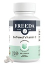 FREEDA Buffered Vitamin C 500mg – Μη Ακιδικό Ασκορβικό Ασβέστιο – Ανοσολογική Υποστήριξη & Αντιοξειδωτικό – Kosher, Απαλό στο στομάχι – 100 Κάψουλες