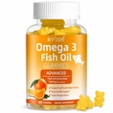 Ωμέγα-3 Fish Oil Συμπληρώματα: Αμιγής 1000mg Omega-3 Gummies Υποστήριξη Καρδιά κοινή εγκέφαλο μάτι Ανοσοποιητική υγεία 60 Gummies 30 Ημέρα προσφοράς