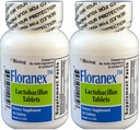 Floranex Προβιοτικό για την υγεία του παχέος εντέρου Γενόσημο για Lactinex 50 δισκία ανά συσκευασία φιάλης των 2 Σύνολο 100 δισκίων