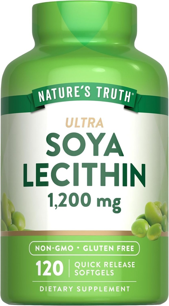 Nature's Truth Ultra SOYA Lecithin 1200 mg, 120 Count (Pack of 1)
