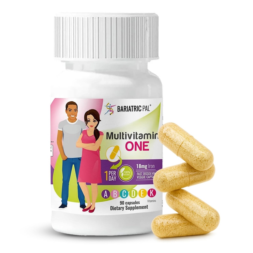 BariatricPal Multivitamin ONE 1 ανά ημέρα! Bariatric Multivitamin Κάψουλα με 18 mg σιδήρου 