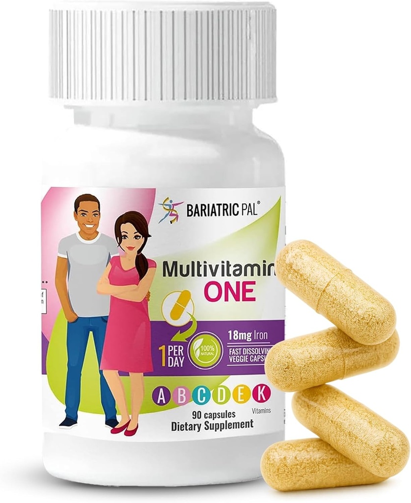 BariatricPal Multivitamin ONE 1 ανά ημέρα! Bariatric Multivitamin Κάψουλα με 18 mg σιδήρου 