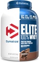 Dymatize Elite 100% Whey Protein Powder, 25g Protein, 5.5g BCAAs & 2.7 L-Leucine, Quick Απορροφώντας & Γρήγορο Digesting για Βέλτιστη αποκατάσταση μυών, πλούσια σοκολάτα, 5 Λίρες (63 εξυπηρετούν)