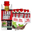 Labrada Lean Body Ready-to-Drink Mint Chocolate Protein Shake, 40g Protein, Whey Blend, 0 Sugar, Gluten Free, 22 Vitamins & Minerals, (Recyclable Carton & Lid - Pack of 12) LABRADA