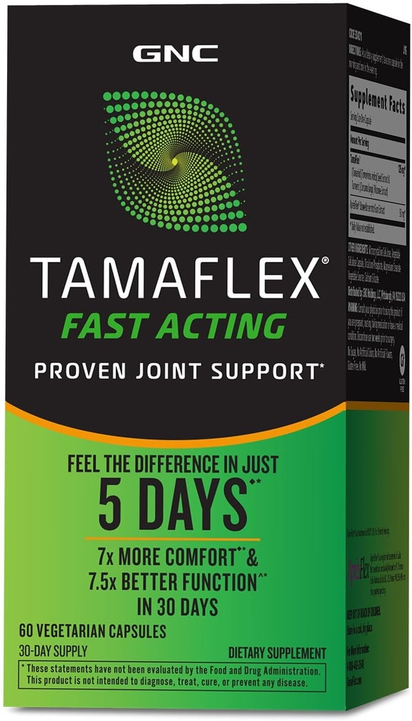 GNC TamaFlex Fast Acting, Joint Support, 60 Vegetarian Capsules