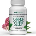 American Nutriceuticals - Serene Sleep Aid - με Μελατονίνη & Μαγνήσιο - All Natural Sleep Aid for Adults -Long-Lasting - 60 Κάψουλες -30 Ημέρα προσφοράς