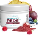 PUREHEALTH Research Reds Superfoods Powder - Μόνο 10 θερμίδες Φρούτα και φυτικά Adaptogen Drink with Beetroot, Polyphenols, Probiotic Powder - Αντιοξειδωτικά συμπλήρωμα για την ενέργεια, 30 εξυπηρετήσεις